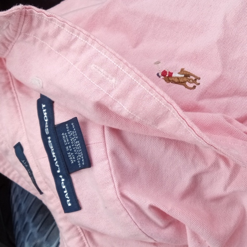 Pink button down crop blouse - Picture 3 of 3